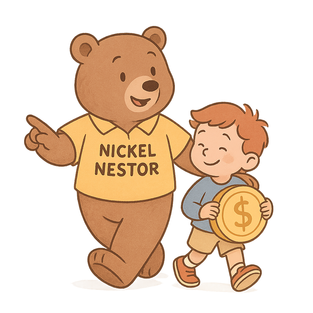 Nickel Nestor guiding child to financial independence